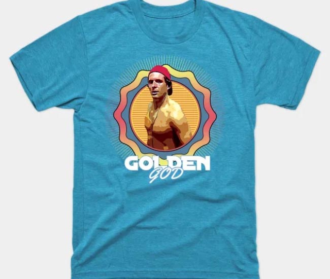 Golden God Retro Aesthetic T-Shirt